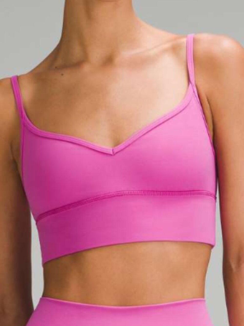 Lululemon Align Sweetheart Bra *Light Support, A/B Cup Pow Pink Tone 6